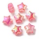 UV Plating Transparent Crackle Acrylic Beads(OACR-P010-09D)-2