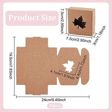 Folding Kraft Paper Cardboard Jewelry Gift Boxes(CON-WH0092-28)-2