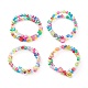 Bracelets pour enfants extensibles en acrylique transparent(BJEW-JB06316)-1