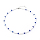 Verre collier de perles(NJEW-JN03575)-1