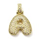 pendentifs en laiton zircon cubique transparent(KK-M279-01G-A)-1