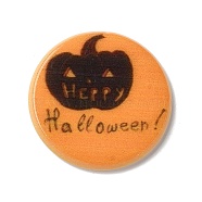 Halloween Series Acrylic Cbabochons, Dark Orange, Pumpkin, 25x3mm(OACR-M012-20)