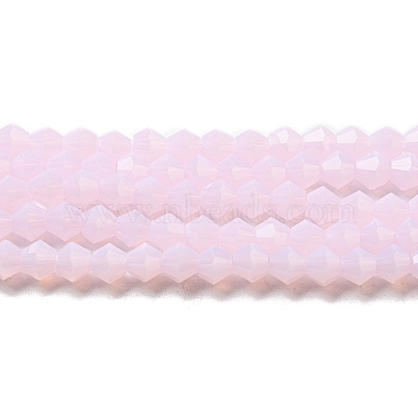 Pink Bicone Glass Beads