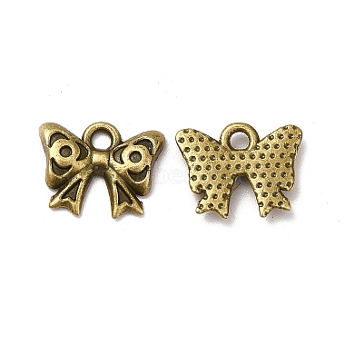 Antique Bronze Bowknot Alloy Charms