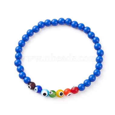 Bracelets extensibles en acrylique opaque(BJEW-JB06308)-5