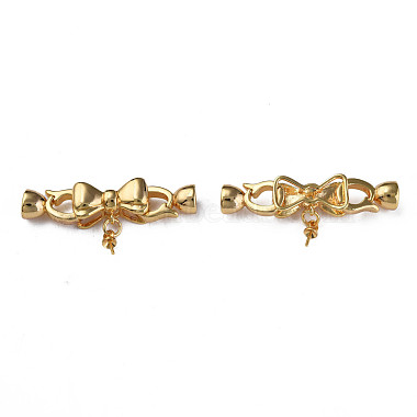 Real 18K Gold Plated Brass Fold Over Clasps