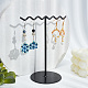 Iron Wave T-Bar Shaped Earring Display Stands(EDIS-WH0021-43)-3