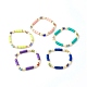 Handmade Polymer Clay Stretch Bracelets(BJEW-JB06351)-1