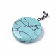 Pendentifs de turquoise synthétique(G-R470-007)-1