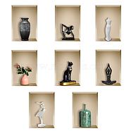 PVC Wall Stickers, Wall Decoration, Arts Collectibles Display Effect, Mixed Patterns, 900x390mm, 2pcs/set(DIY-WH0228-543)