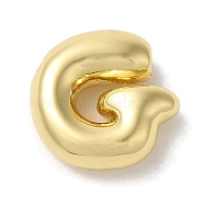 Brass Pendants, Long-Lasting Plated, Real 18K Gold Plated, Letter G, 10x10x3.5mm, Hole: 1.4mm(KK-S391-02G-G)