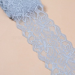 Elastic Lace Trim, Lace Ribbon For Sewing Decoration, Light Grey, 80mm(OCOR-WH0024-A23)