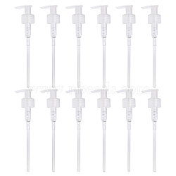 28 Teeth Plastic Pump Bottle Replacement Top, Dispensing Pump for Lotion Shampoo Bottle, with Random Length Tube, WhiteSmoke, 19~30.5x1.05cm(MRMJ-WH0001-12A)