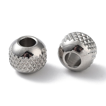303 Stainless Steel Beads, Rondelle, Stainless Steel Color, 8x7mm, Hole: 3.5mm