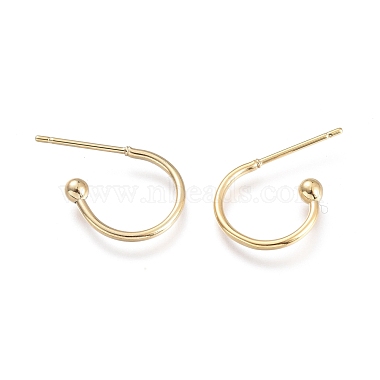304 Stainless Steel Earring Hooks(X-STAS-K211-01G)-2