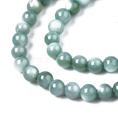 Eau douce naturelle de coquillage perles brins(X-BSHE-T009A-01J)-3