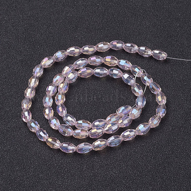 Electroplate Glass Beads Strands(GC885Y-6)-3