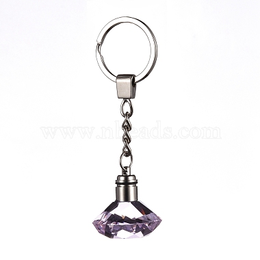 PearlPink Diamond Glass Keychain