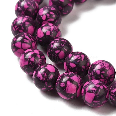 Synthetic Gemstone Dyed Beads Strands(G-P507-03B-11)-4
