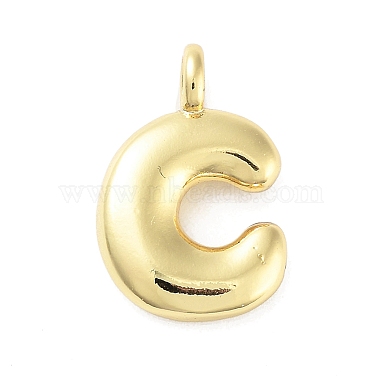 Real 18K Gold Plated Letter C Brass Pendants