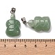 pendientes verdes naturales aventurina(G-B127-06P-05)-4