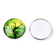 Half Round/Dome Tree Pattern Glass Flatback Cabochons for DIY Projects(GGLA-Q037-25mm-M28-06)-2