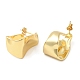 Rack Plating Brass Twist Stud Earrings(EJEW-D068-06G)-2