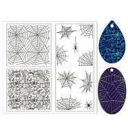 Silicone Clay Texture Mat, Clay Modeling Pattern Pad, Spider Web, 140x140x3mm(AJEW-WH0447-017)