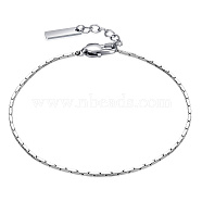 Stainless Steel Cardano Chain Bracelets for Men, Stainless Steel Color(KO0407-1)