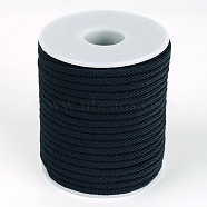 Round Polyester Cords, Prussian Blue, 4mm, about 21.87 yards(20m)/roll(OCOR-L030-133)