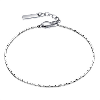 Stainless Steel Cardano Chain Bracelets for Men, Stainless Steel Color