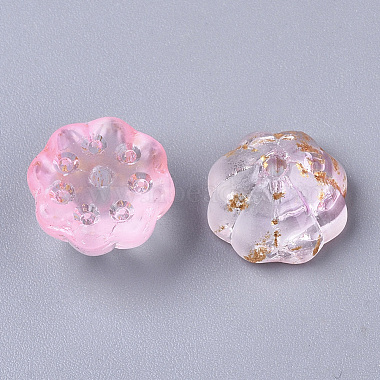 Perles de verre peintes par pulvérisation transparentes deux tons(X-GLAA-N035-06A-G02)-2
