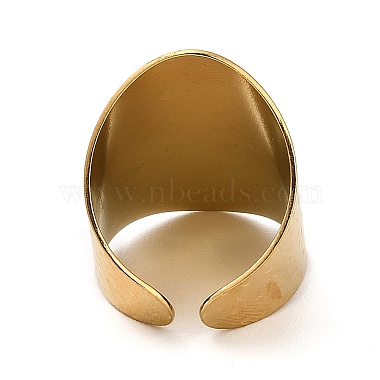 304 Stainless Steel Open Cuff Ring(RJEW-Z015-04G)-3
