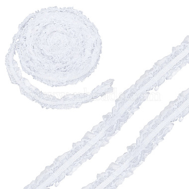 10M Double Layer Polyester Flower Elastic Lace Trim(OCOR-DC0001-21A)-1