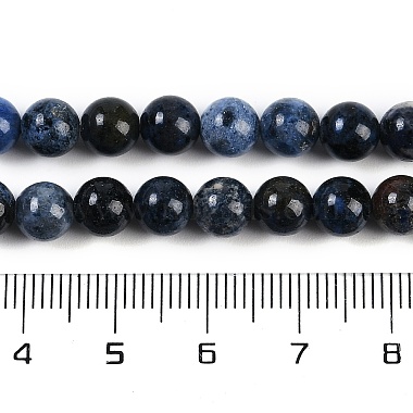 perles de dumortiérite naturelles(G-G167-A06-6MM)-5