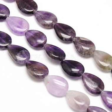 Brins de perles de pierres précieuses en forme de larme naturelle de style mixte(G-L242-M)-2