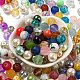 Opaque Spray Painted Glass Beads(DGLA-MSMC002-10mm)-1