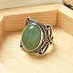 Natural Green Aventurine Adjustable Rings(RJEW-I108-02AS-08)-2