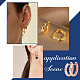 4 Pairs Clear Cubic Zirconia Hoop Earring(EJEW-NB0001-11RG)-6