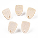 Ash Wood Stud Earring Findings(EJEW-N017-011R)-1