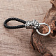 Braided PU Leather Keychains(RO3493)-5
