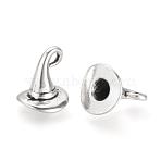 Tibetan Style Alloy Charms, Cadmium Free & Lead Free, Witch Hat Charms, Antique Silver, 11x11mm, Hole: 2mm, about 880pcs/1000g(TIBE-Q070-137AS-RS)