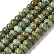 Natural Turquoise Beads Strands, Rondelle, 8x5mm, Hole: 0.6mm, about 71pcs/strand, 15.55''~15.75''(39.5~40cm)(G-P506-03B-01)