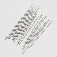 Carbon Steel Sewing Needles, Platinum, 4.2x0.07cm, about 50pcs/bag(AJEW-L037-06)