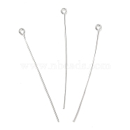 Iron Eye Pins, for Jewelry Making, Platinum, 20 Gauge, 60x3.5x0.8mm, Hole: 2mm, about 2173pcs/500g(IFIN-A020-02B-P)