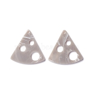 Opaque Acrylic Pendants, Triangle, Silver, 29.5x29.5x2mm, Hole: 2mm(SACR-P011-15A)