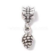 Tibetan Style Alloy Pendants, Squirrel/Cone, Antique Silver, 23.5mm, Hole: 4.5mm(PALLOY-JF02592-01)