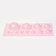 Quilled Creations Mini Quilling Mold Domes Shaping Tool 3D Paper Craft DIY, Pink, 17.5x8.5x2cm(X-DIY-R067-13)