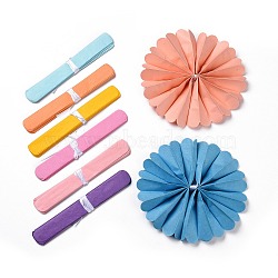 Paper Flower Balls, For Wedding Decoration, Party Supplies, Mixed Color, 25cm(AJEW-WH0006-25cm-M)