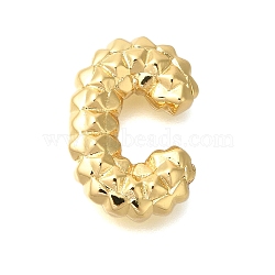 Rack Plating, Brass Pendants, Cadmium Free & Lead Free, Letter A~Z Charms, Letter C, 21x14.5x5.5mm, Hole: 2.5x3mm(KK-I722-02G-C)